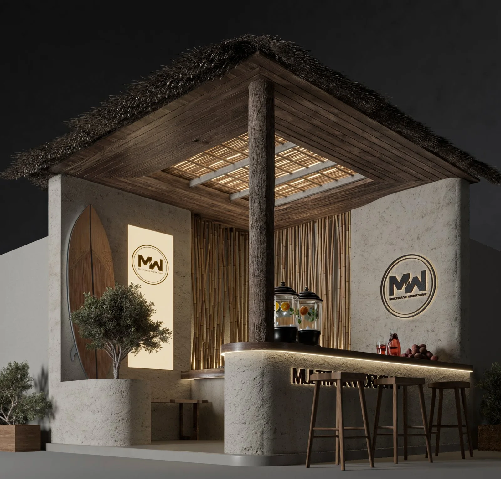 Tropical Escape in a Compact Booth