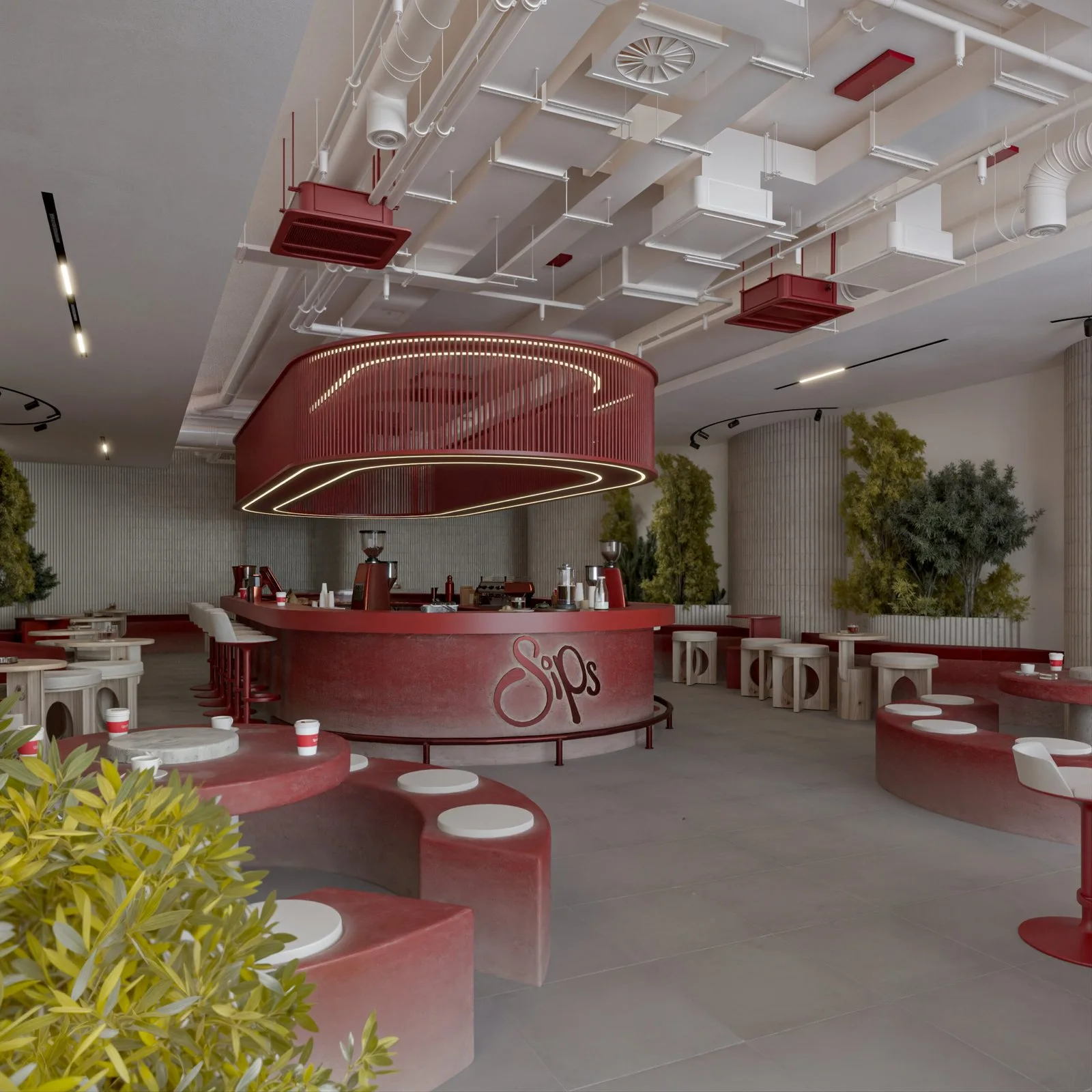 SIPS CAFFÉ, Basrah – Redefined Café Architecture — design view