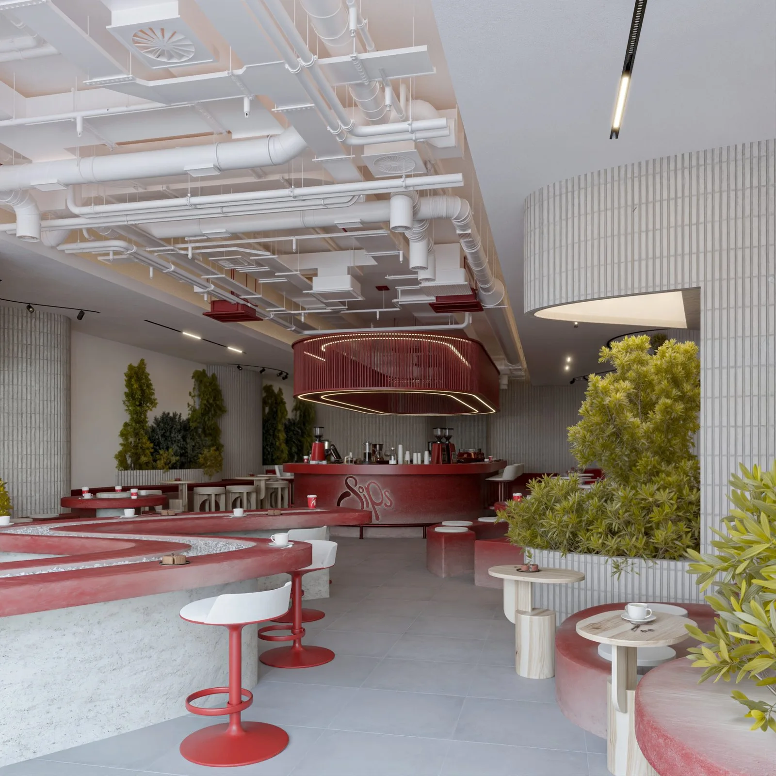 SIPS CAFFÉ, Basrah – Redefined Café Architecture — design view