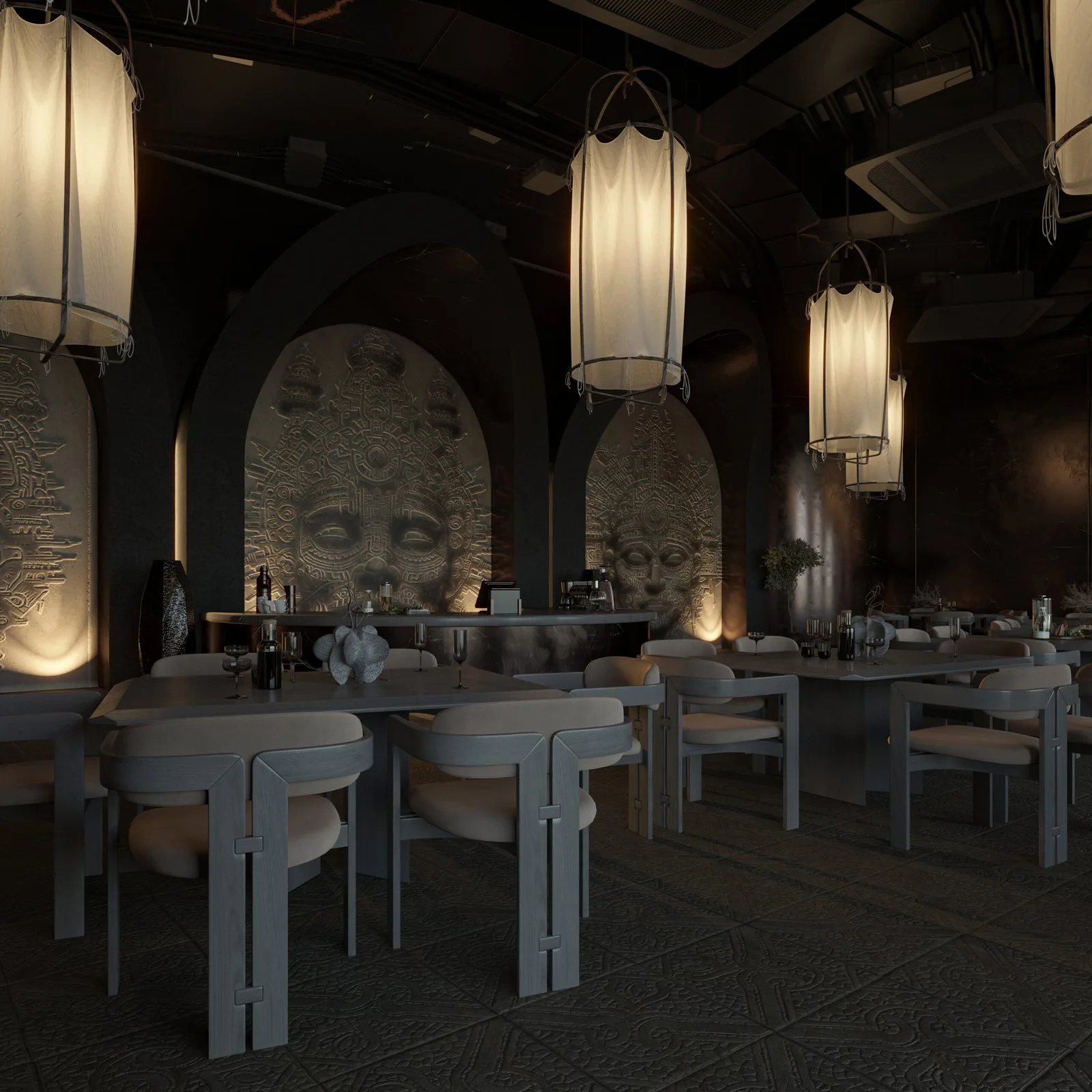 Roxana Café, Cape Town: An Inca-Inspired Spatial Experience — design view