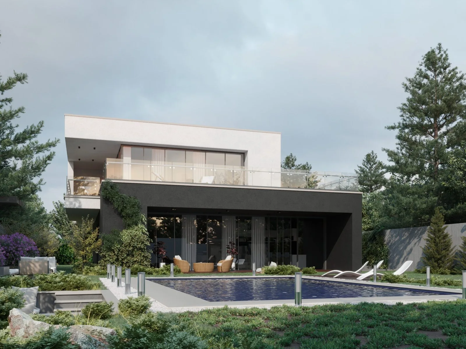 Garden villa with pool