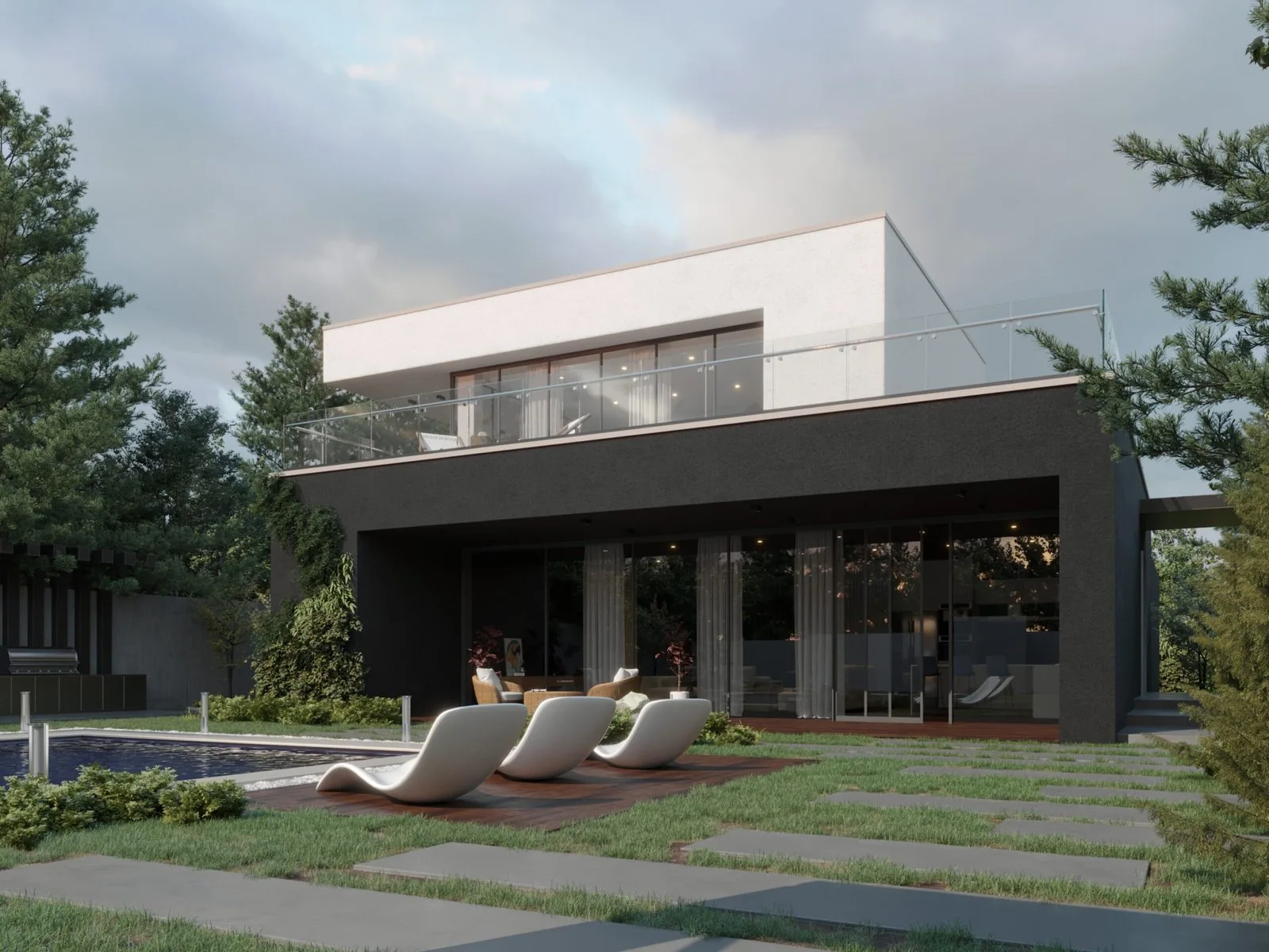 Safa Villa | Modern Living Framed by Nature — design view