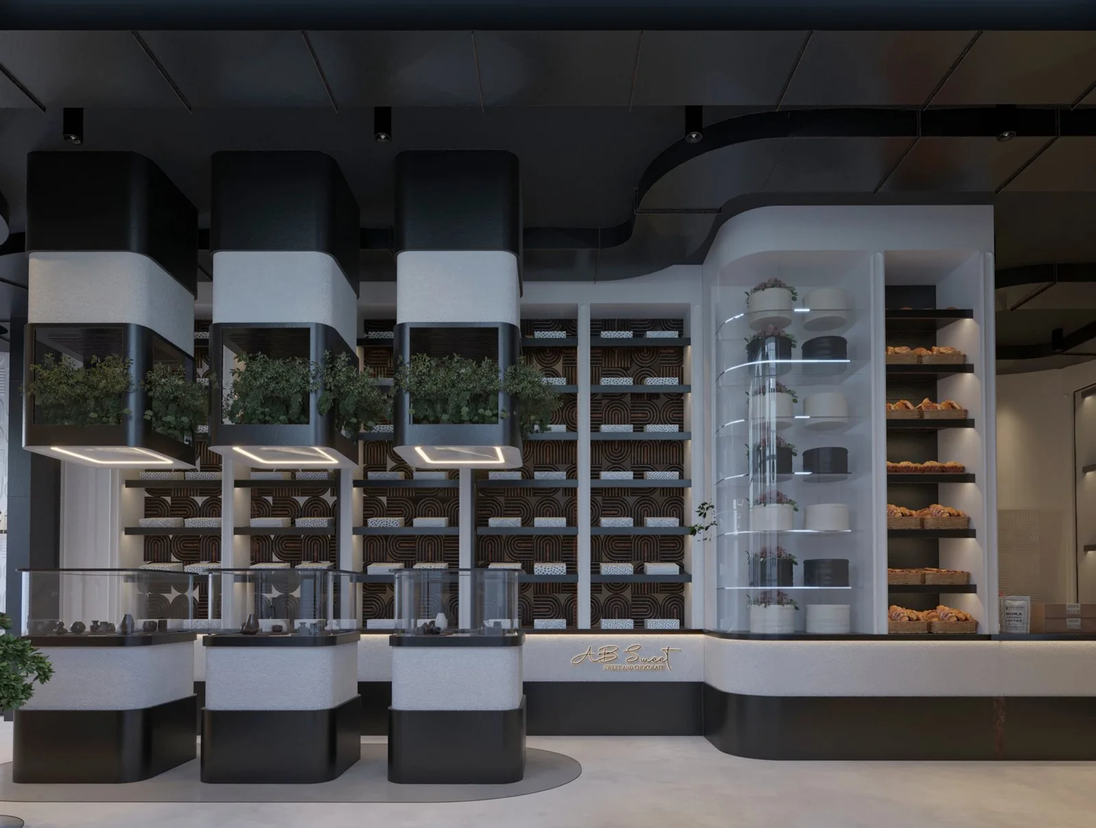 AB Sweet: Sculpted Retail for Luxury Confectionery — design view