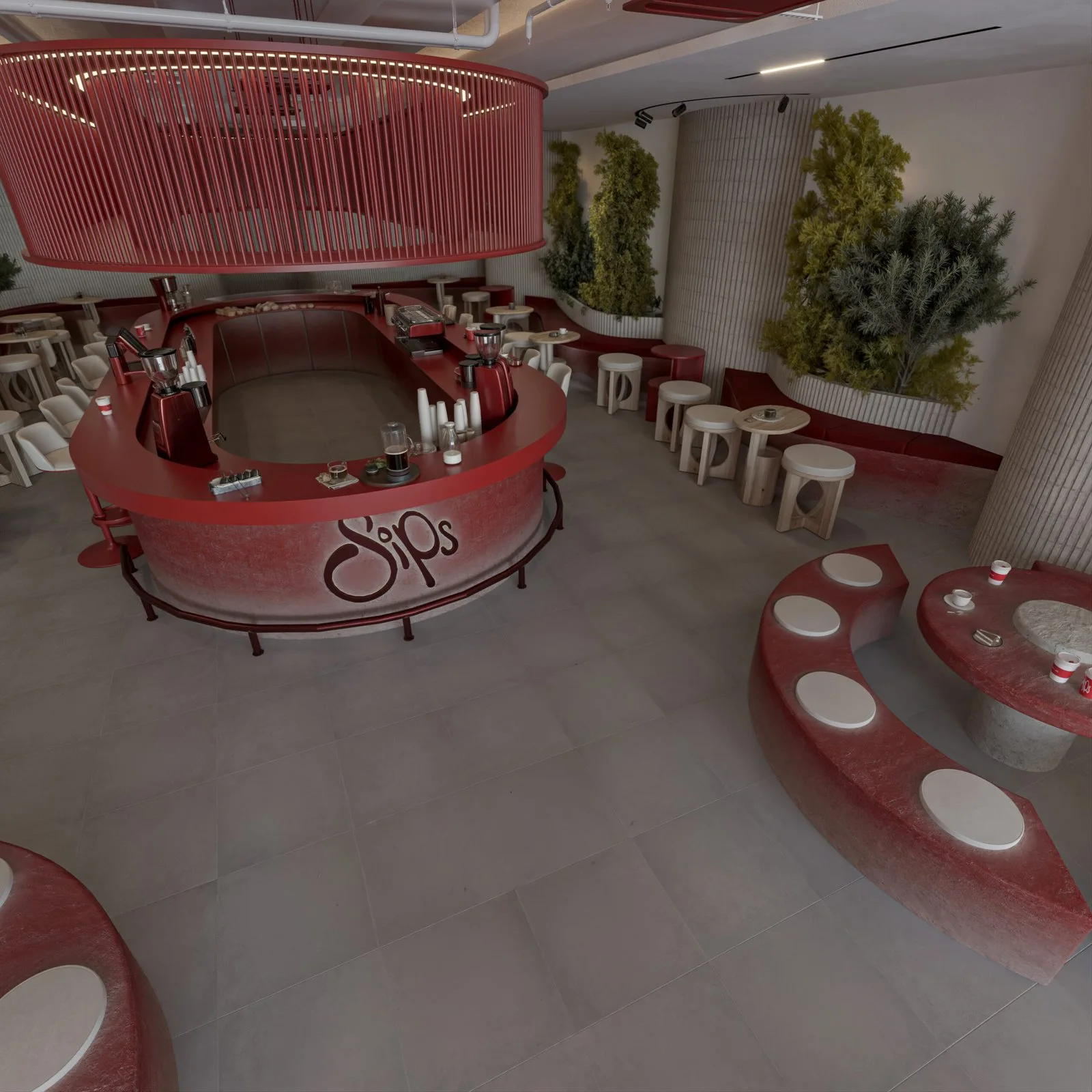 SIPS CAFFÉ, Basrah – Redefined Café Architecture — design view